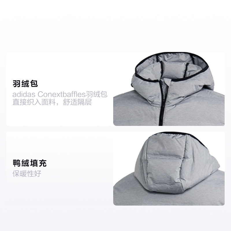 Мужская куртка adidas Helionic (серая) — фото 2
