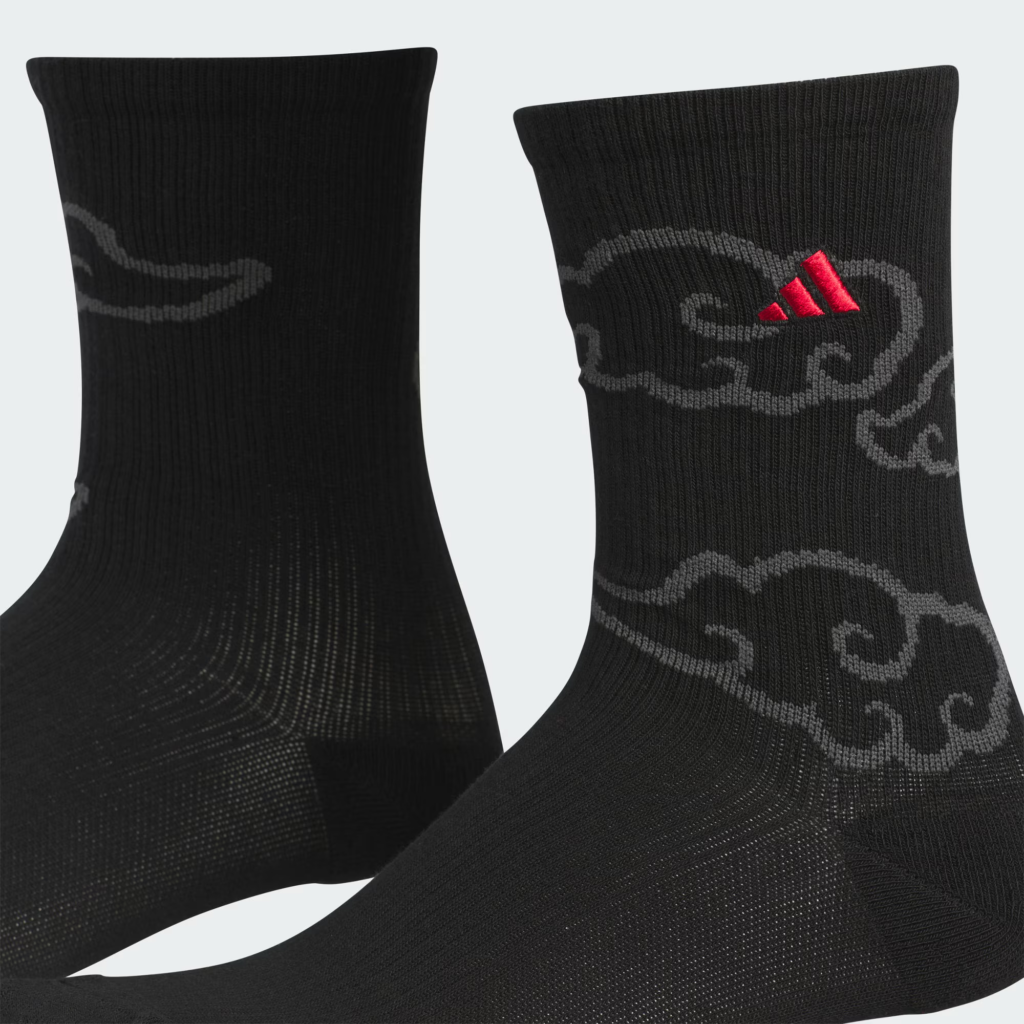 Adidas Crew Socks Unisex 1 Pack Black/Energy Red/Dark Gray