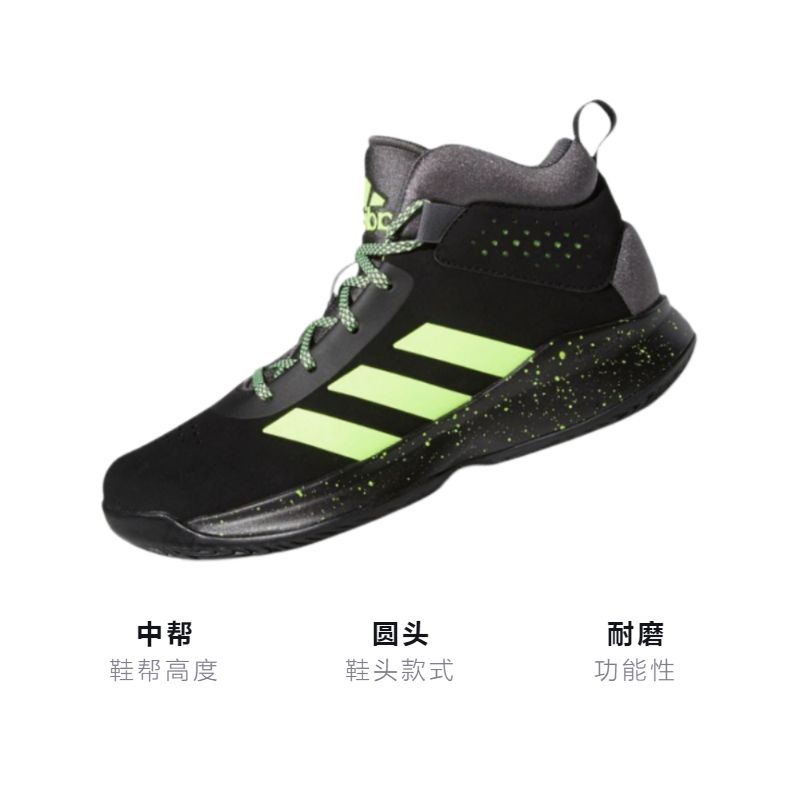 Детские кроссовки adidas Cross Em Up 5 (черно-желтый) — Чёрный / жёлтый — фото 3