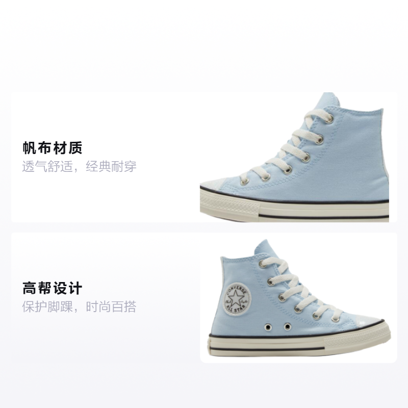 Кеды Converse Chuck Taylor All Star (голубые) — 天蓝 — фото 2