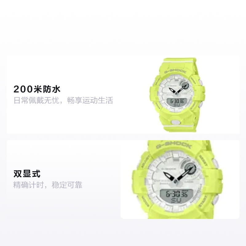 Женские часы Casio G-SQUAD (желтые) — фото 2