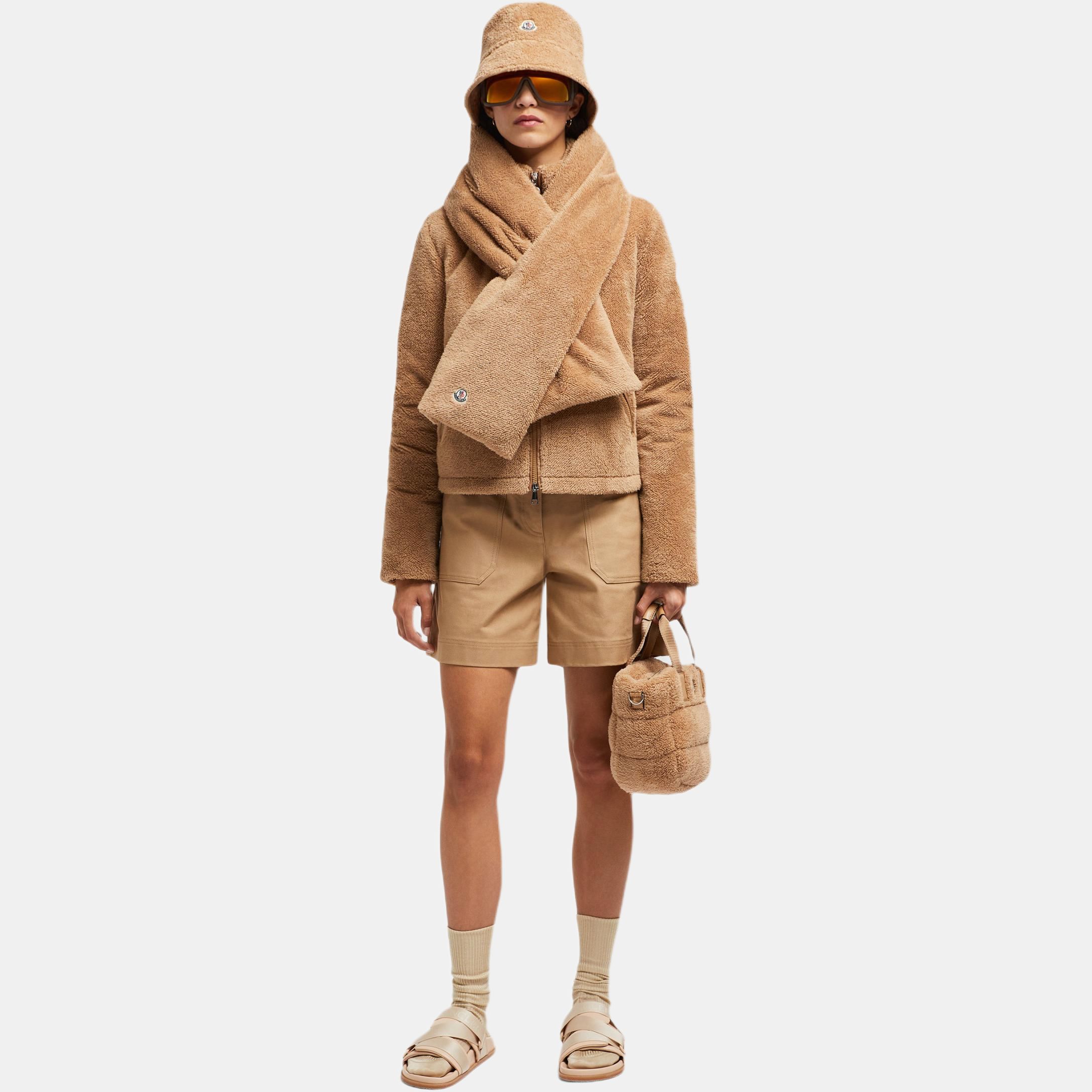 Женская куртка Moncler Polignac (бежевый) — фото 3