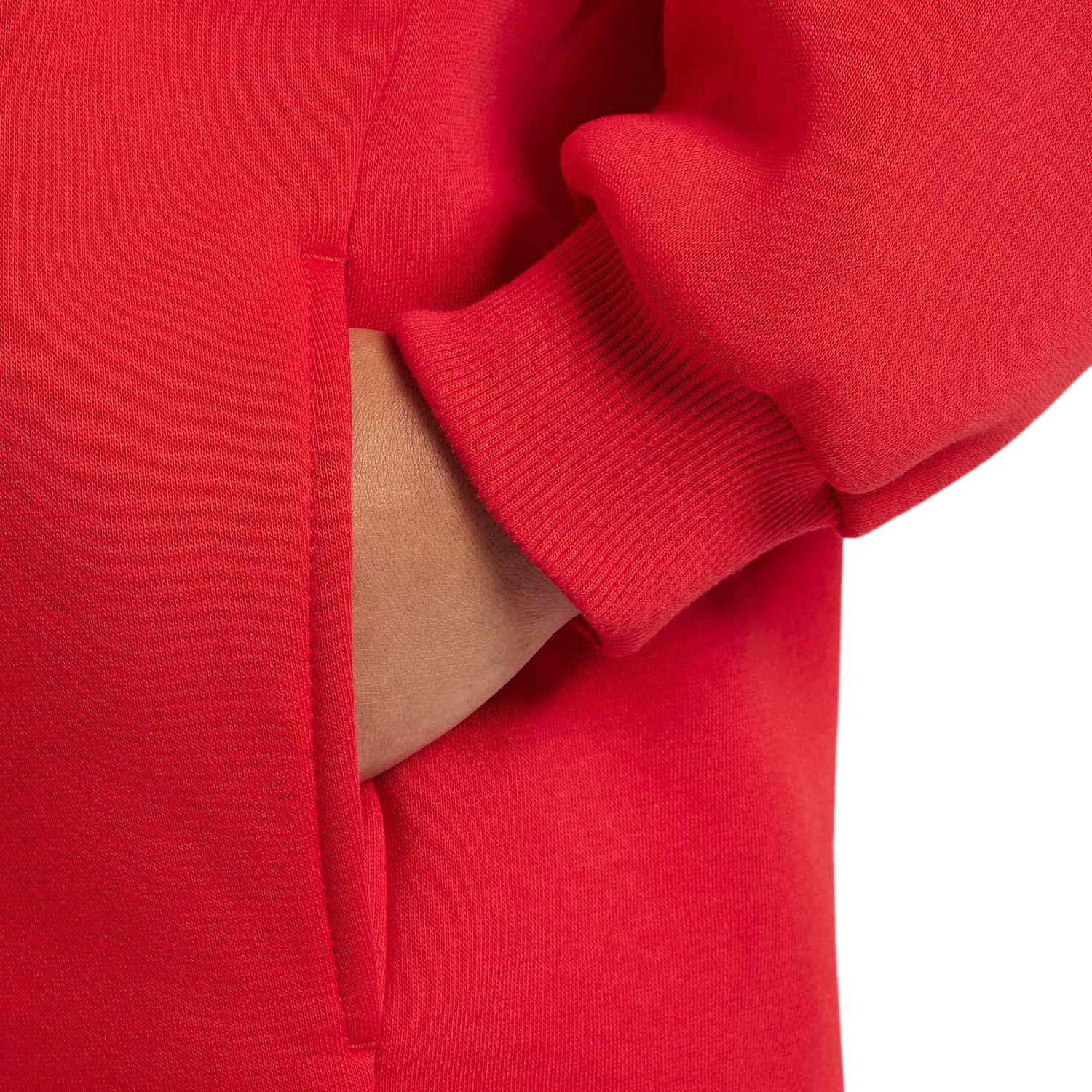 Женская толстовка Nike Sportswear Club FLEECE (красная) — фото 4