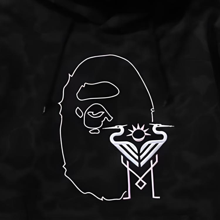 Толстовка A BATHING APE x Inter Miami CF (маскировочная) — фото 2