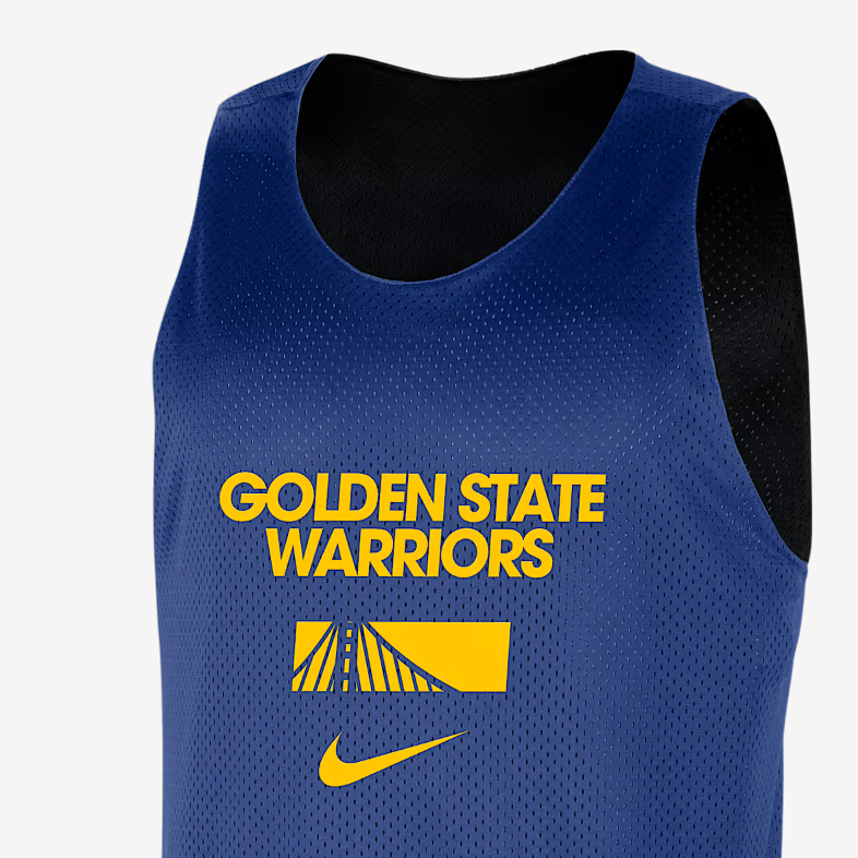 Nike Golden State Warriors Courtside Men’s Nike Nba Mesh Practice Jersey
