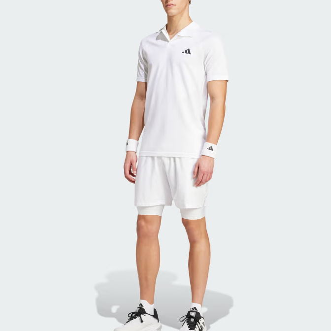 Adidas Free Shipping With AdiClub Tennis Pro Aeroready Shorts And Inner Shorts Set