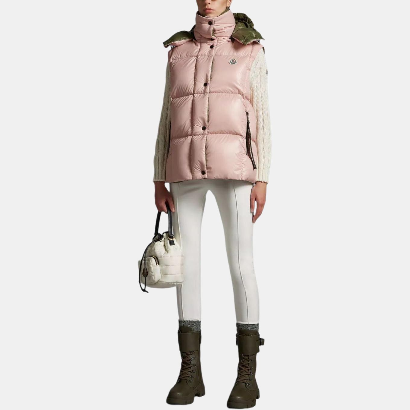 Женский жилет Moncler Luzule (светло-розовый) — фото 4