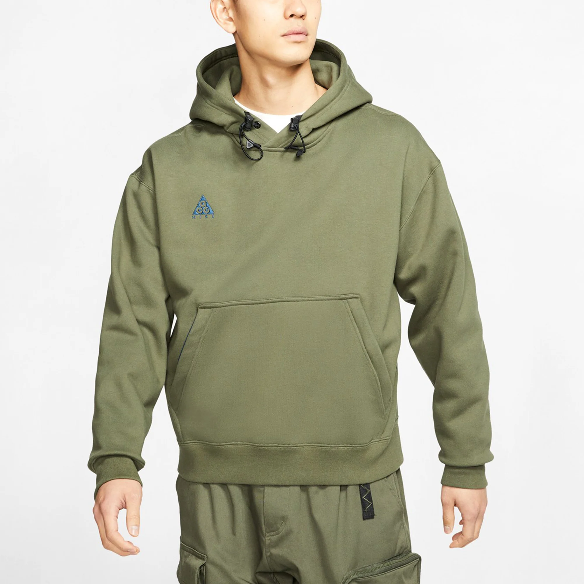 Мужское худи Nike ACG (темно-зеленое) — фото 3