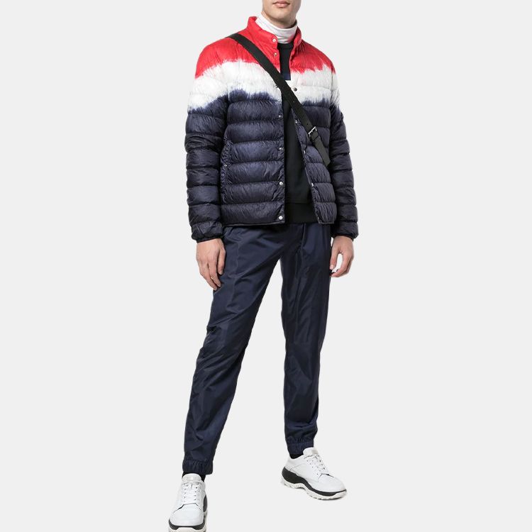 Мужские куртка Moncler (темно-синяя) — фото 4