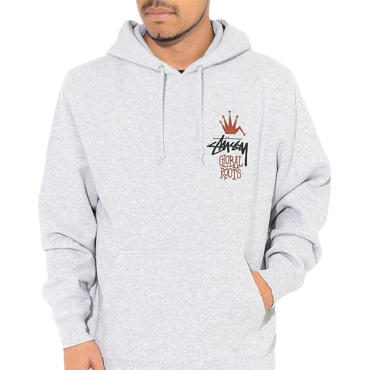 Худи Stussy GLOBAL ROOTS HOOD Logo (черный) — фото 5