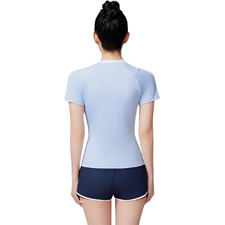 Anta Two Piece Swimsuit Women’s Light Blue/Basic White/Basic Black