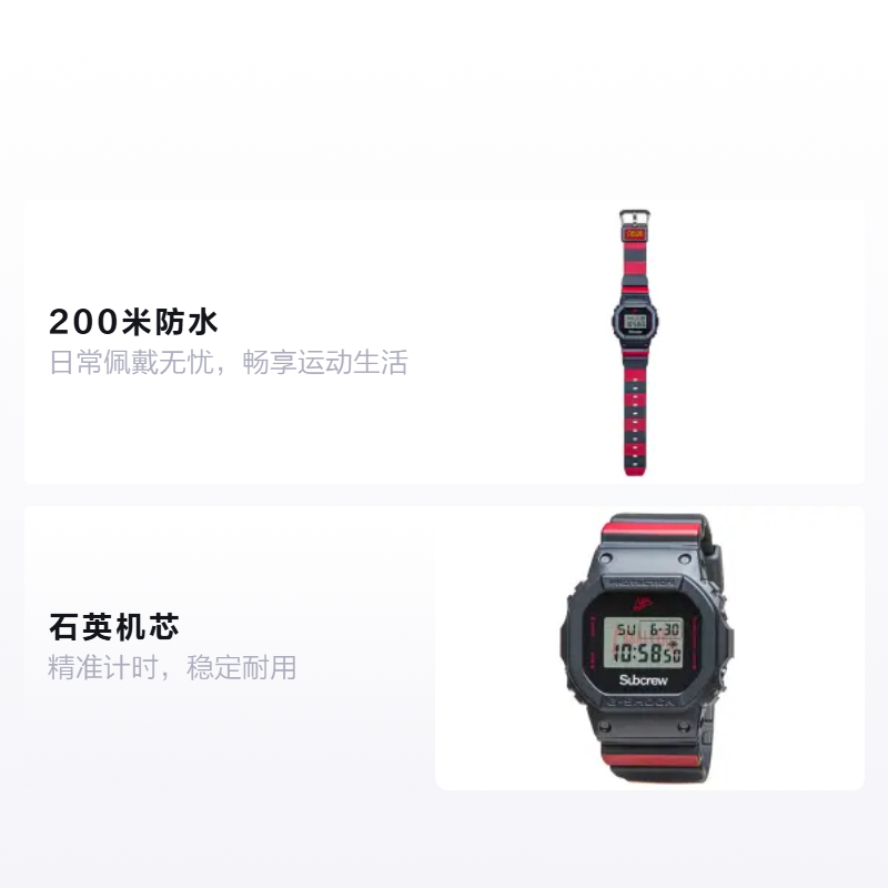 Мужские очки Casio SUBCREW (серые) — фото 2