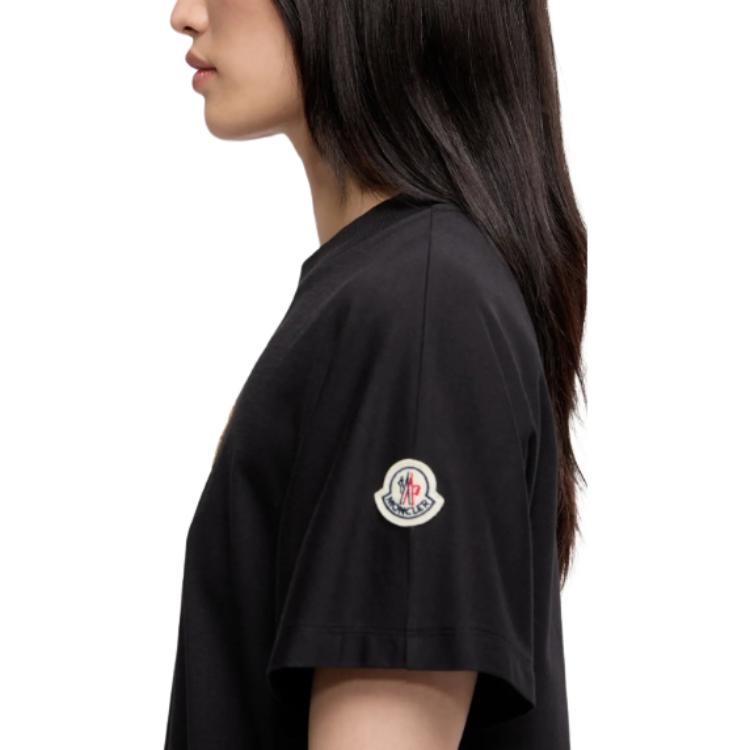 Женская футболка Moncler FW25 T (черная) — фото 6