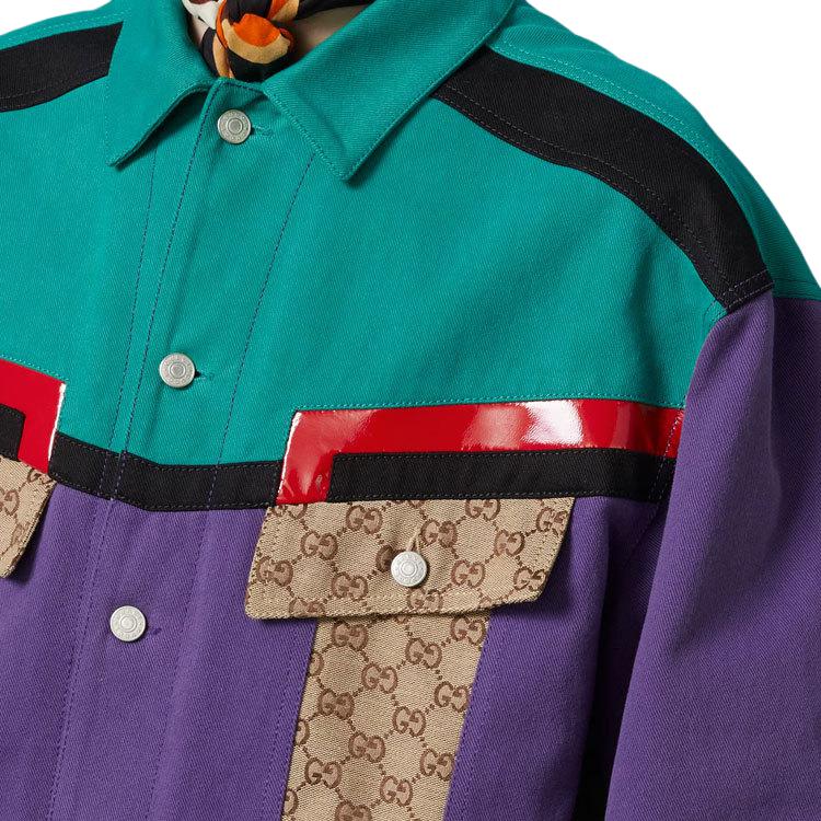 Мужская куртка Gucci (фиолетовая) — фото 5