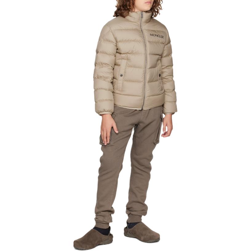 Детская куртка Moncler (светло-коричневая) — фото 5