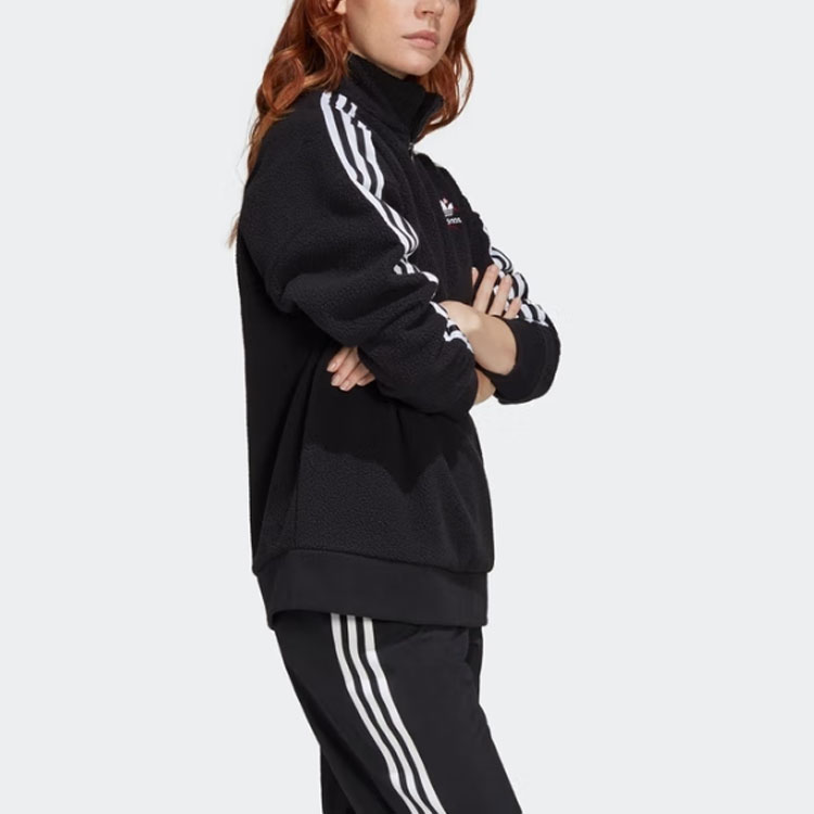 Мужская худи adidas originals Half Zip (черный) — фото 6