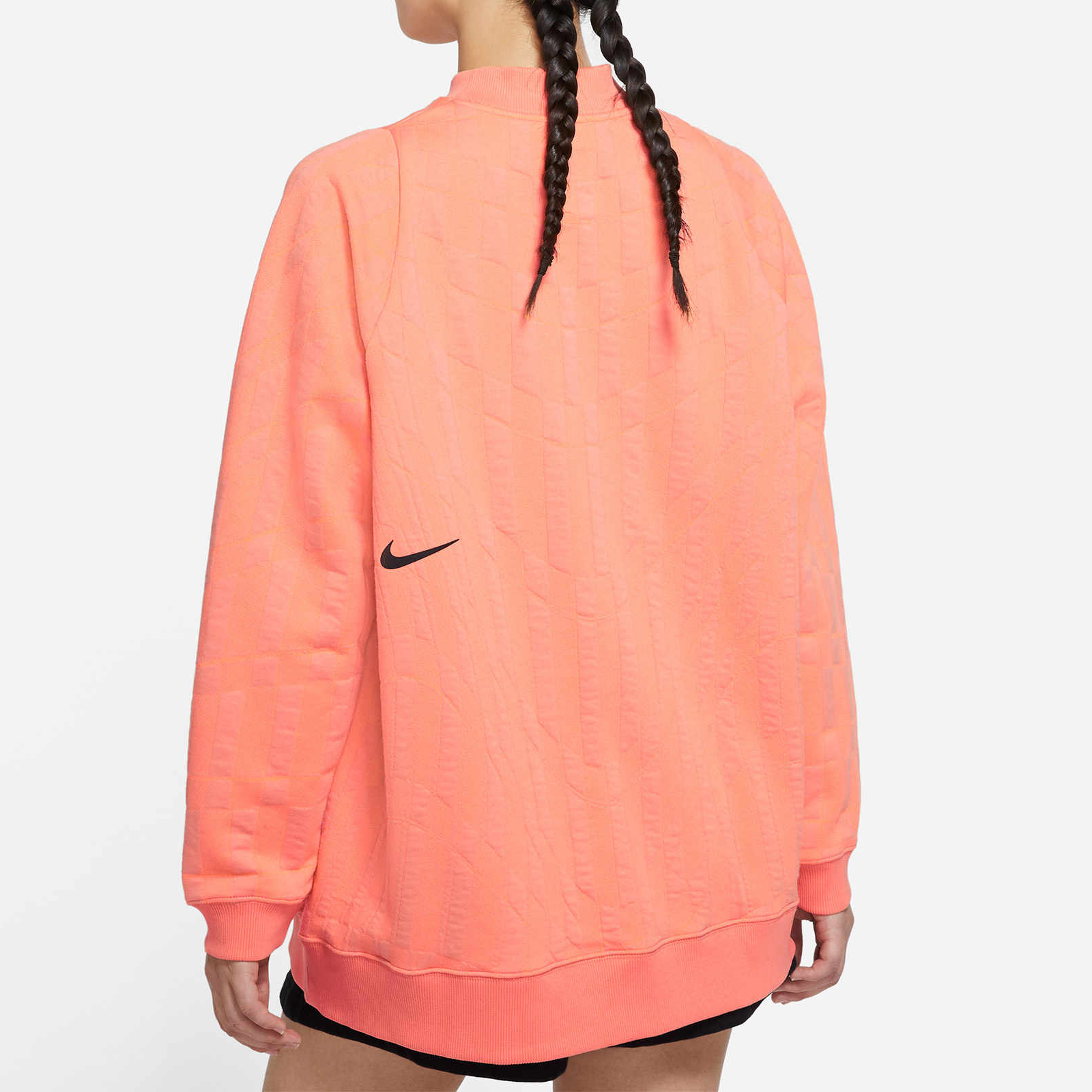 Женский свитшот Nike (оранжевый) — фото 4