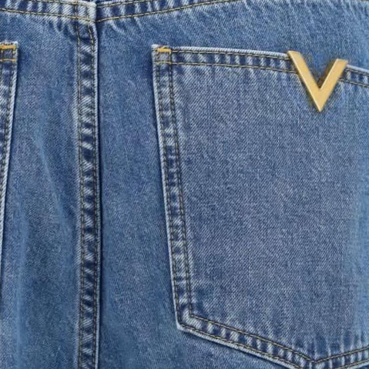 Мужские штаны Valentino (синие) — фото 3