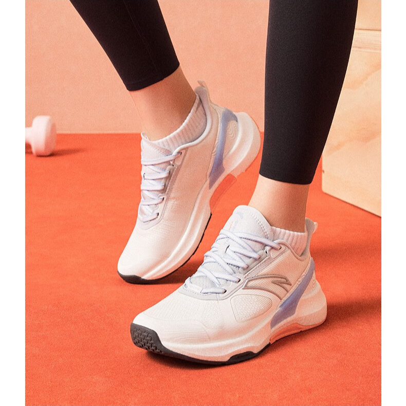 Anta Comfortable Slip Resistant Abrasion Resistant Low top Training Shoes Women’s White