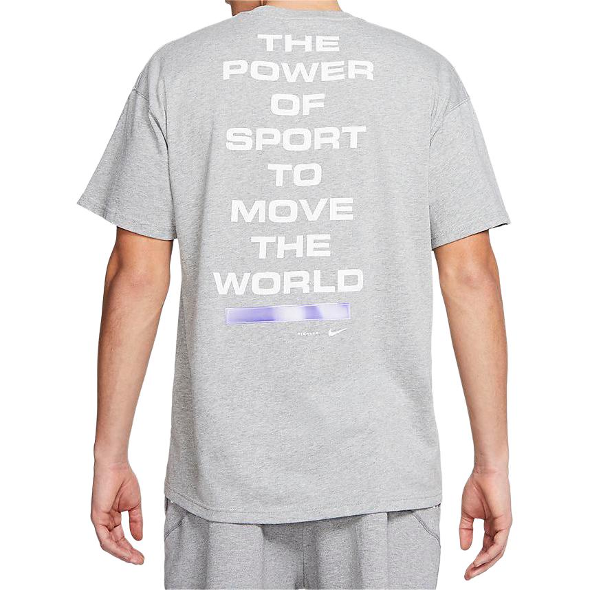 Мужская футболка Nike x pigalle T (серая) — фото 4