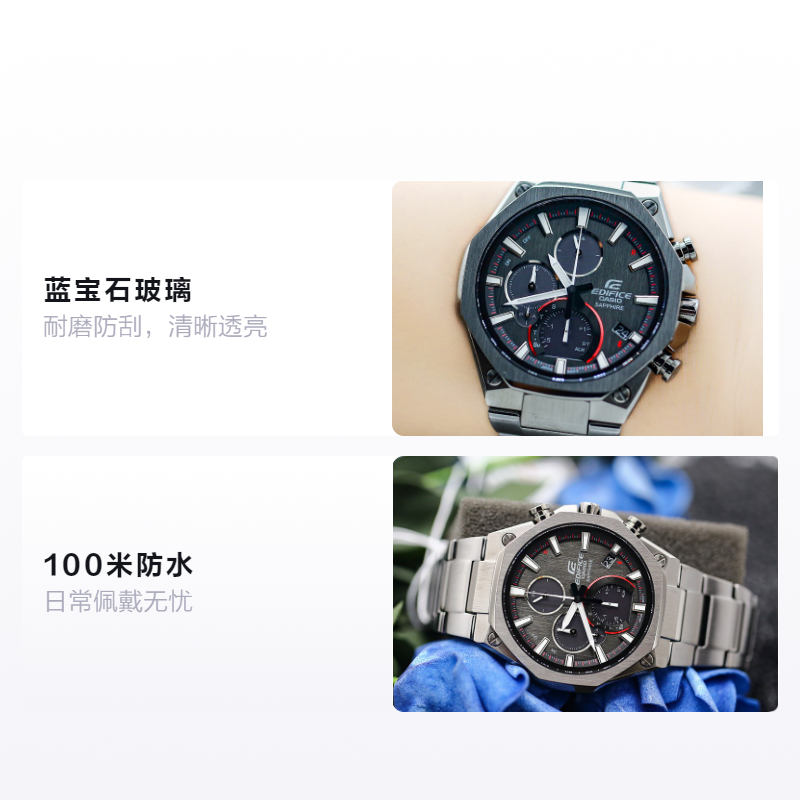 Мужские часы Casio EDIFICE (черный) — фото 2