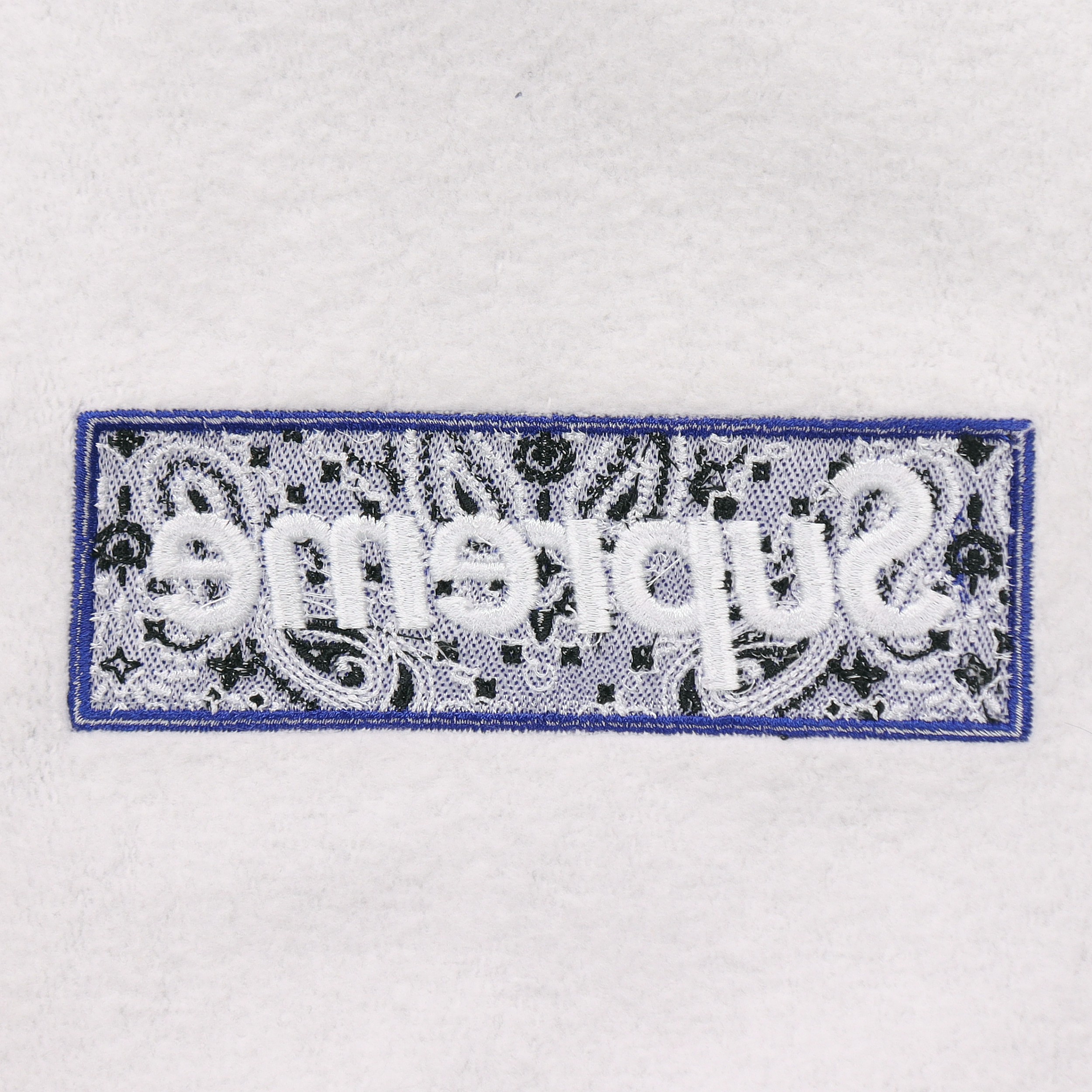 Худи Supreme Week 16 Bandana Box Logo Hooded Sweatshirt (серое) — фото 5