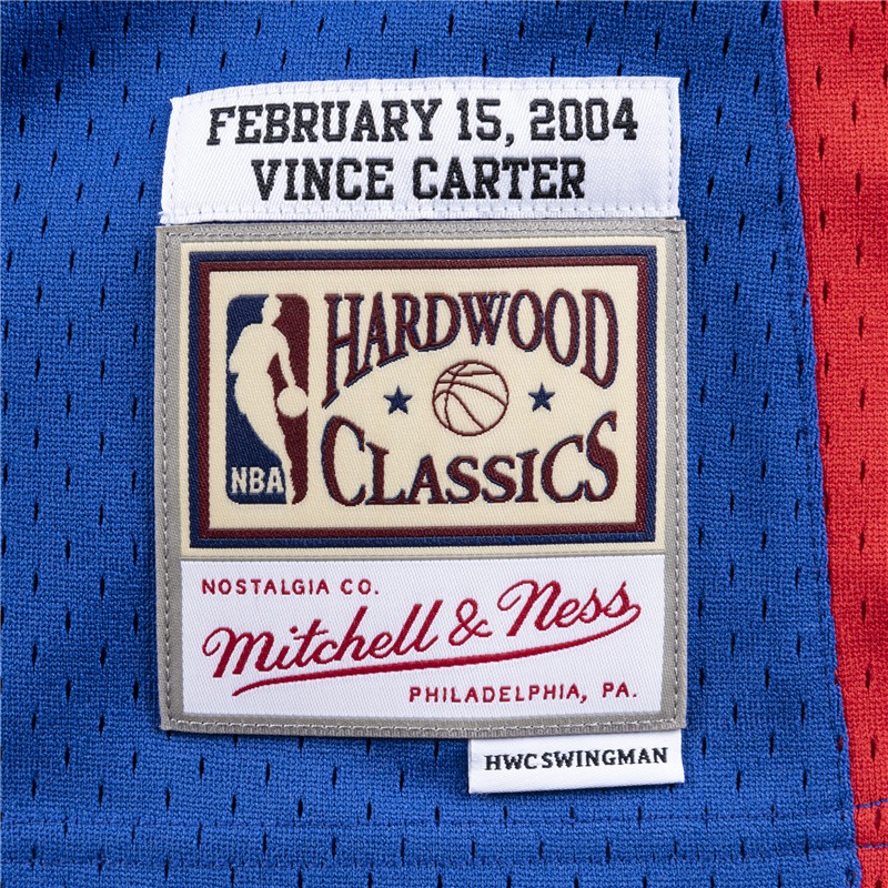 Mitchell Ness Basketball Jersey SW Fan Edition 2004 All Star Game, East, Carter Size 15 Men’s Blue