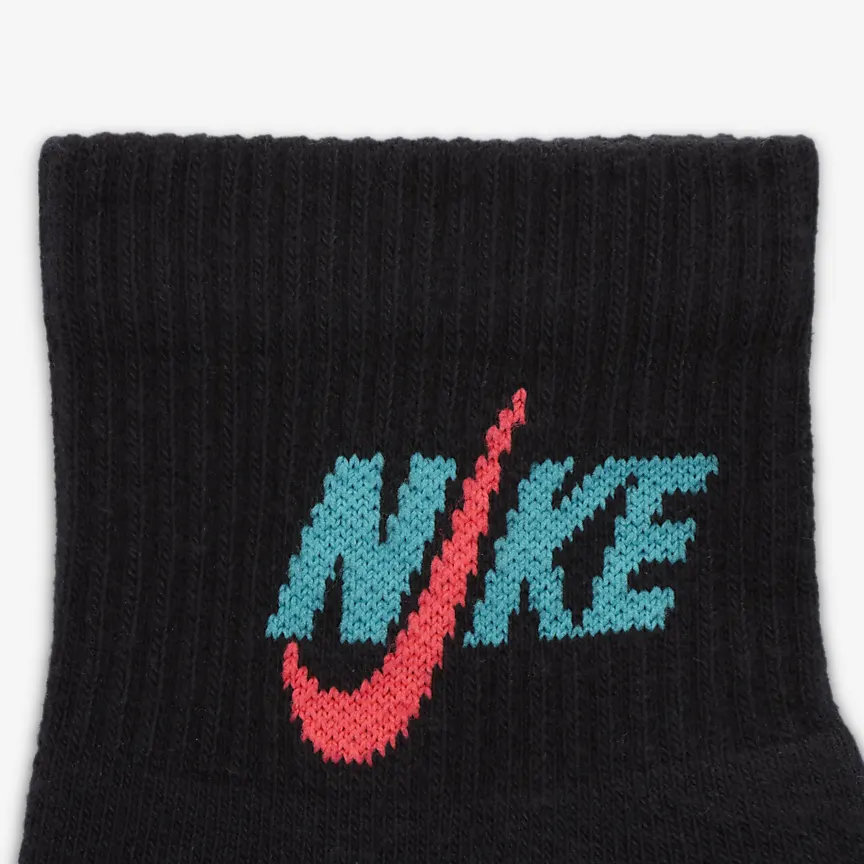 Nike Everyday Plus Ankle Socks Unisex 3 Pack Black