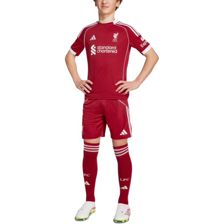Шорты adidas Liverpool FC 25/26 Home AEROREADY (красные) — фото 3