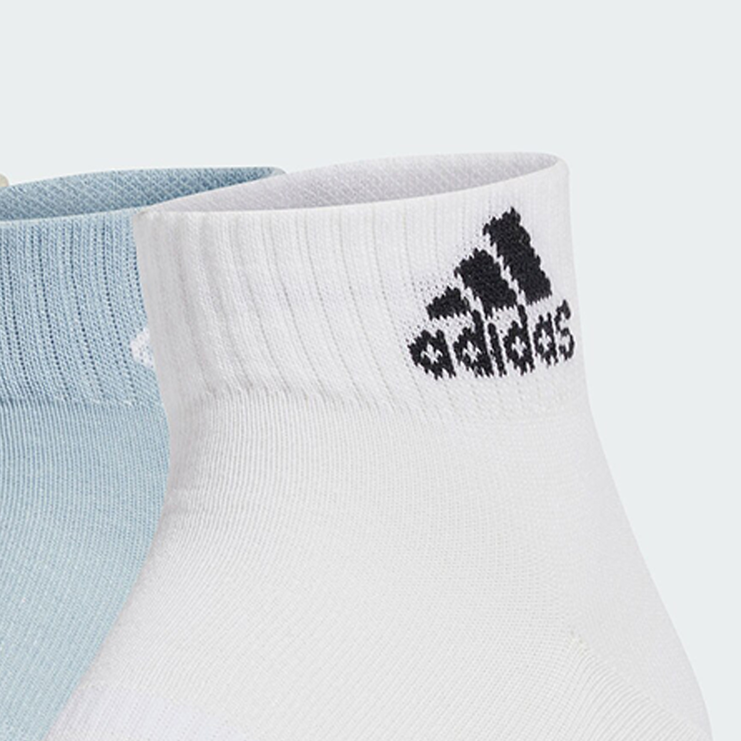 Adidas Ankle Socks Unisex 3 Pack White/Blue/Light Gray