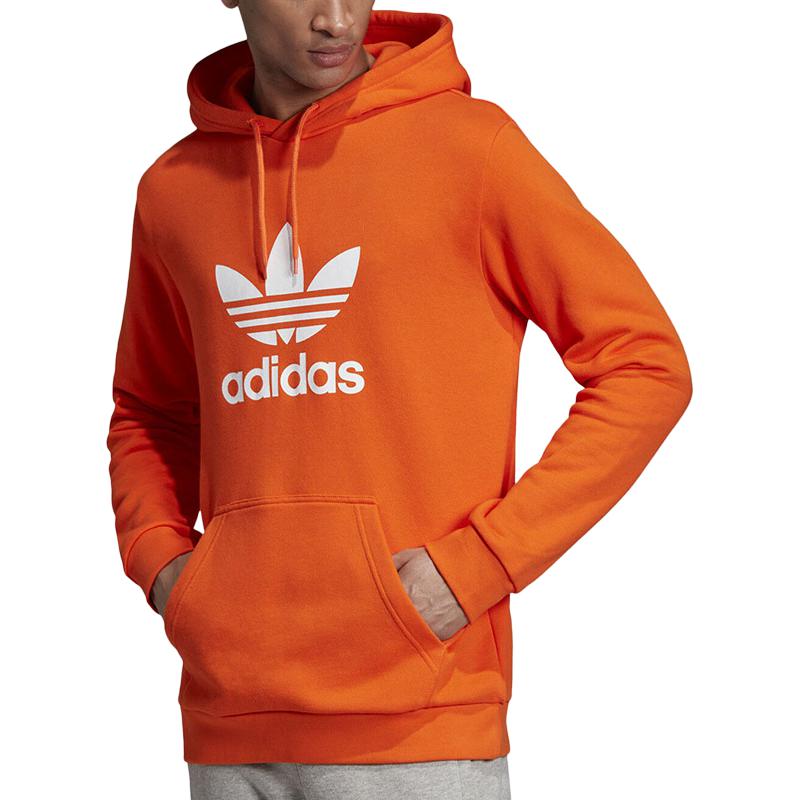 Мужское худи adidas originals (оранжевое) — фото 4