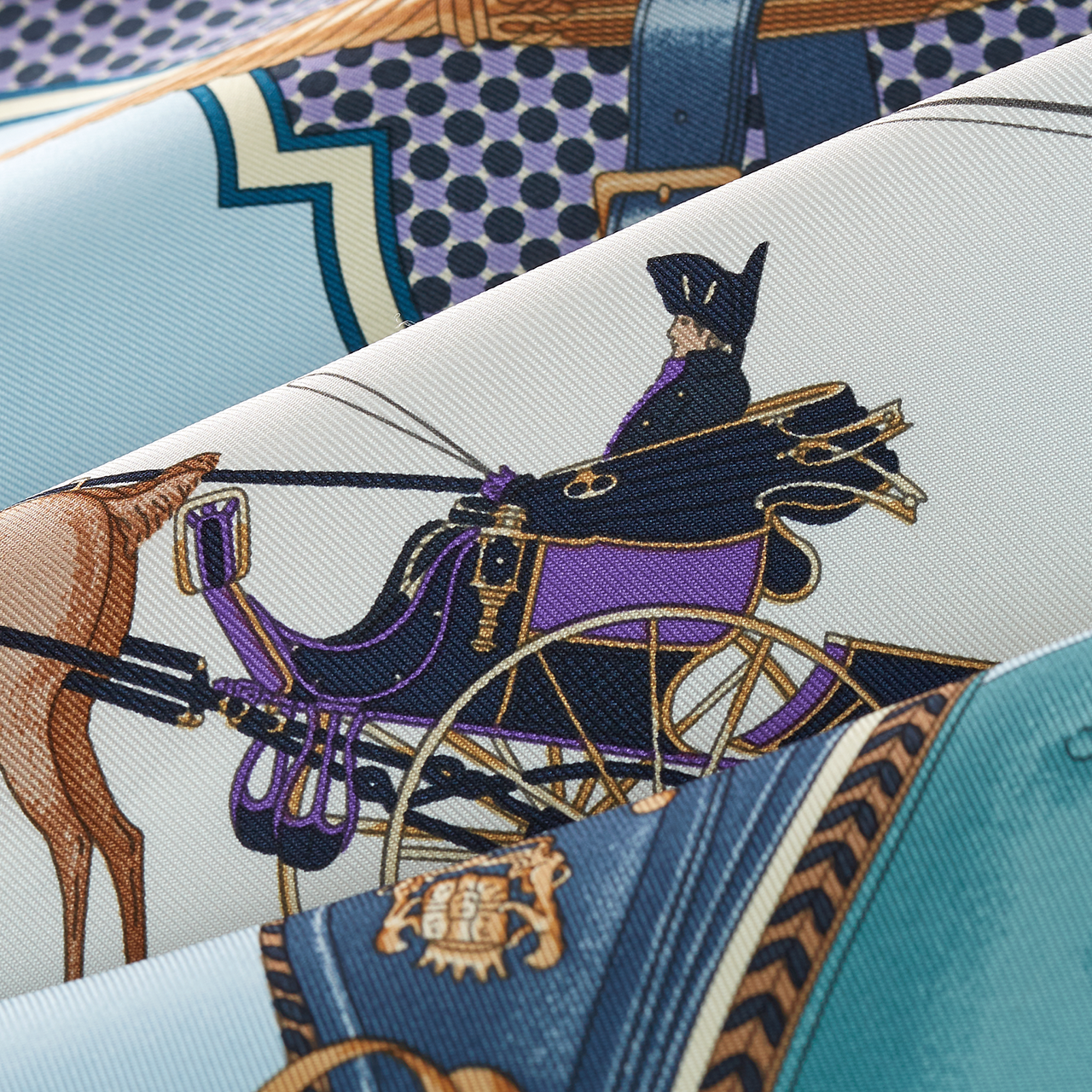 Сумка Hermes Carrick a Pompe (синяя) — фото 3