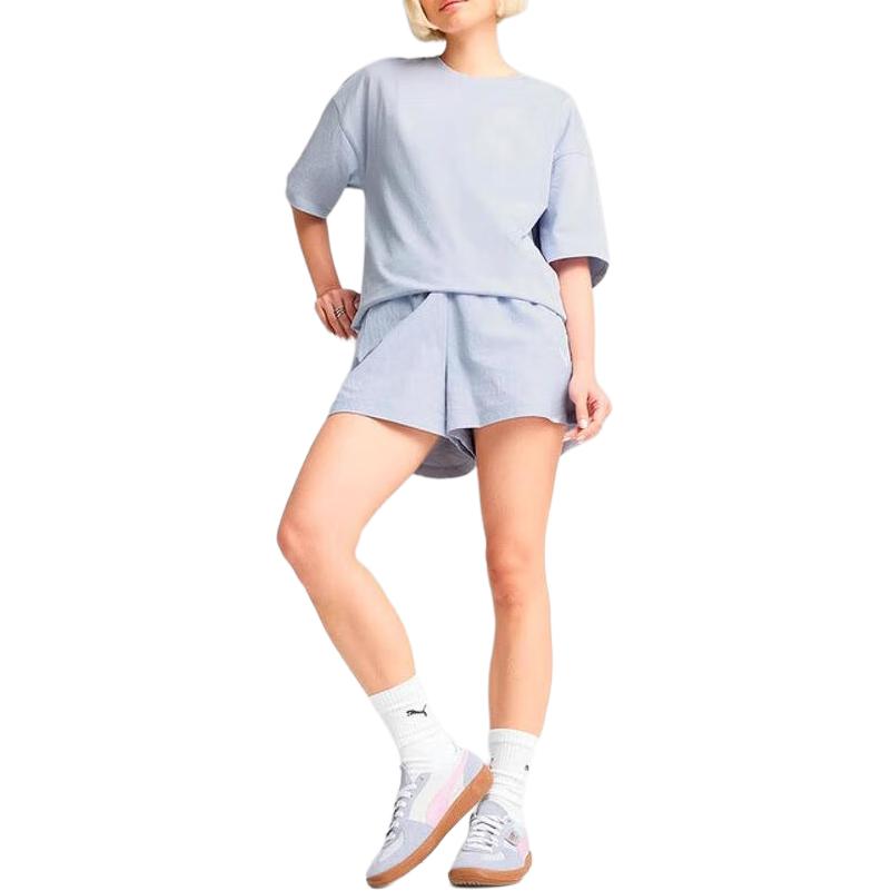 PUMA ESSWOVEN Sports Shorts Women’s Sky Blue 47