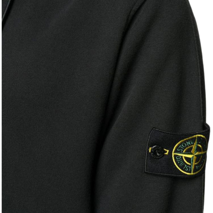 Мужское худи STONE ISLAND (черное) — фото 5