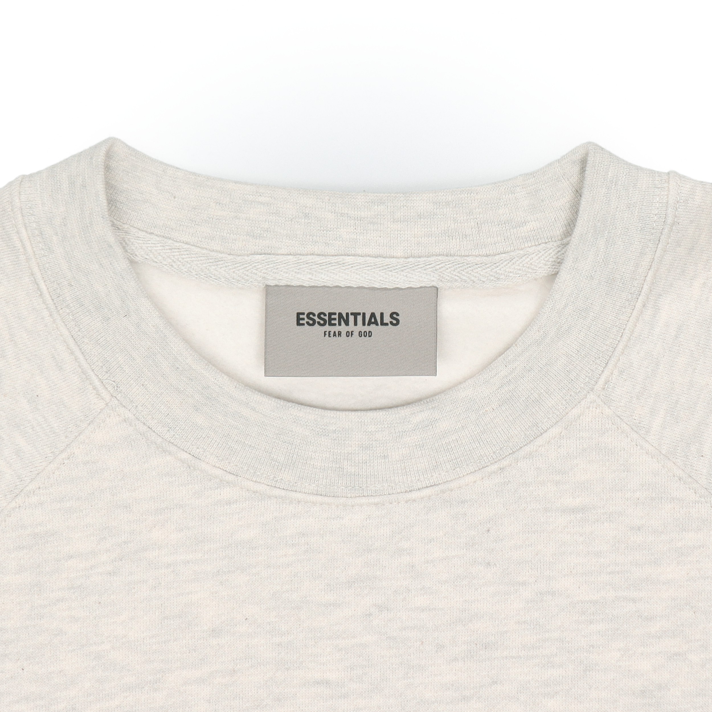 Худи Fear of God Essentials FW20 Crew Neck Sweatshirt Heather Oat (светло-бежевый) — фото 5
