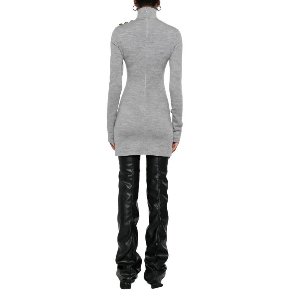 Женское платье BALMAIN FF0R8895JL17-9AD (черное) — фото 2
