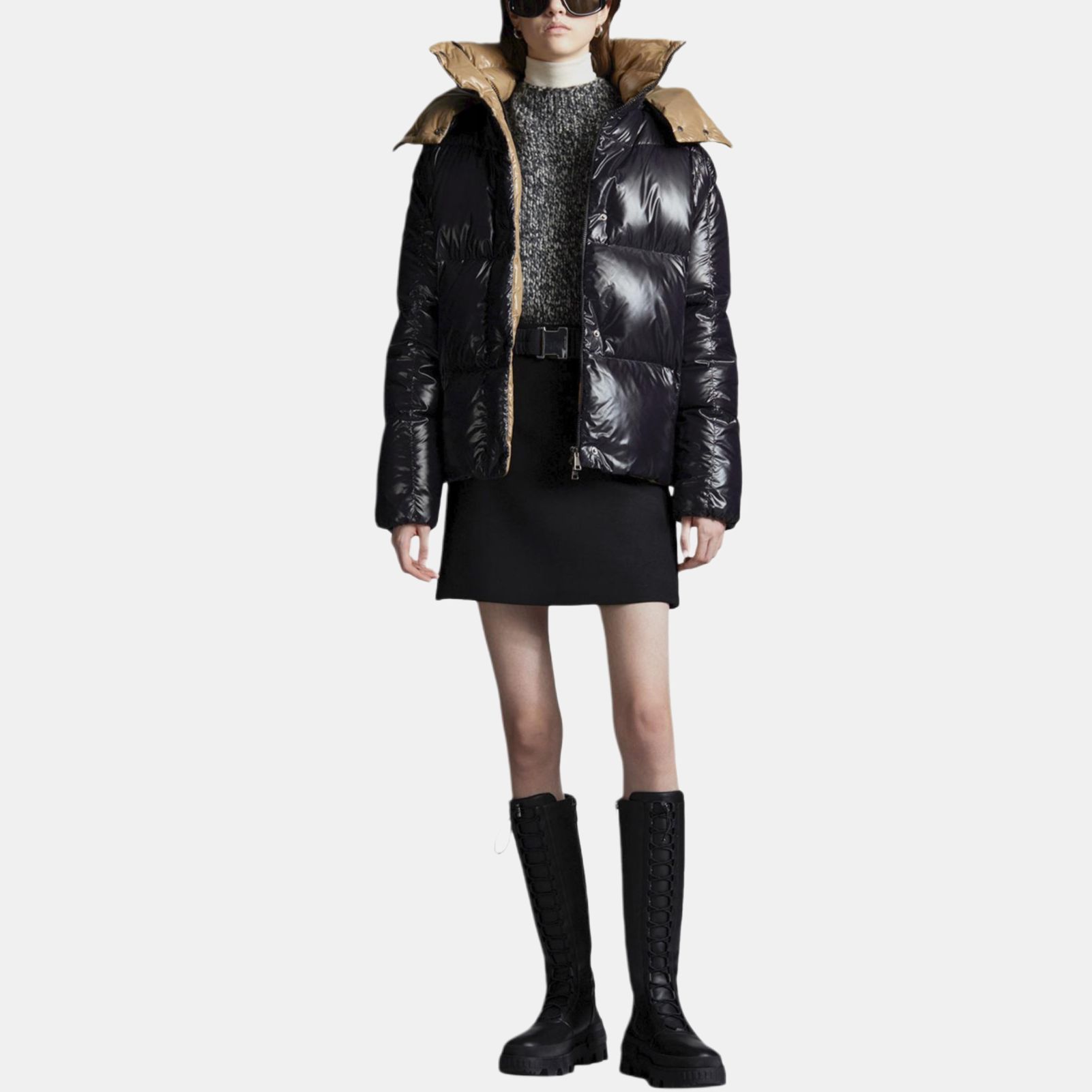 Женская куртка Moncler (черный) — фото 4