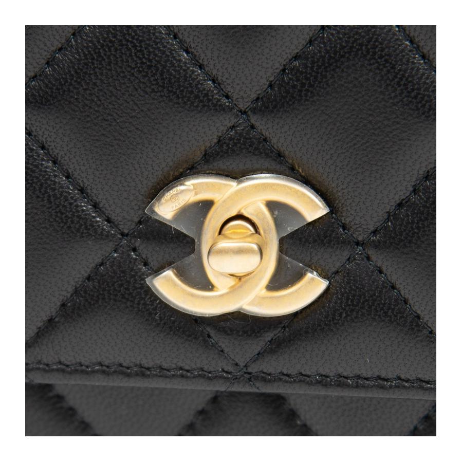 Женская сумка Chanel WOC 24K (черная) — фото 6