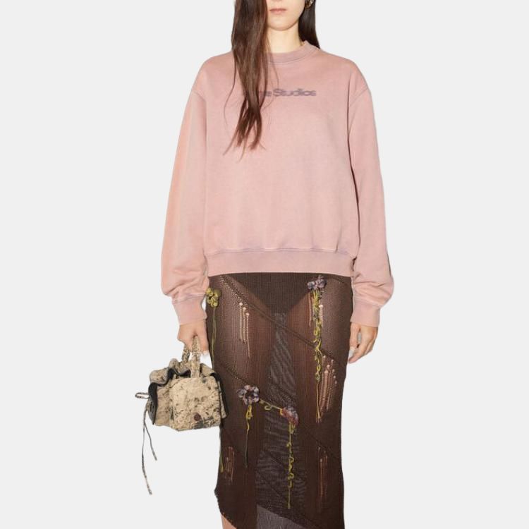 Женское худи Acne Studios FW23 (фиолетовое) — фото 2