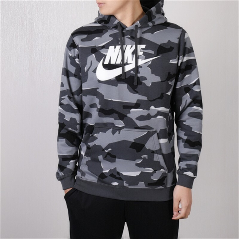 Мужское худи Nike (серое) — фото 3