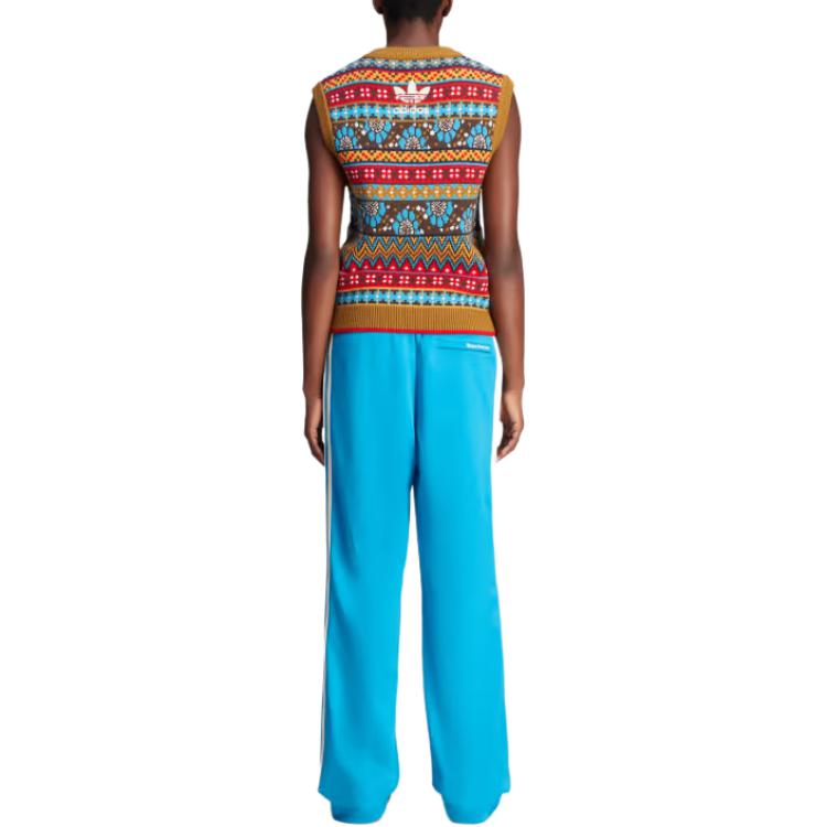 Adidas Originals flocked-Trefoil logo track pants