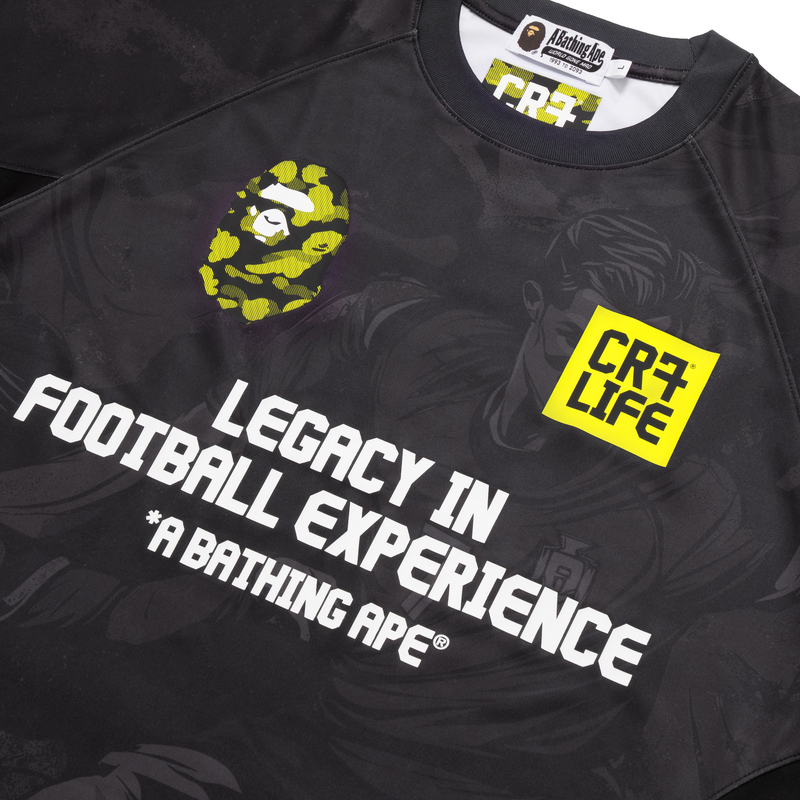 A BATHING APE CR7 LIFE Soccer Jerseys Unisex Black Moderate Other