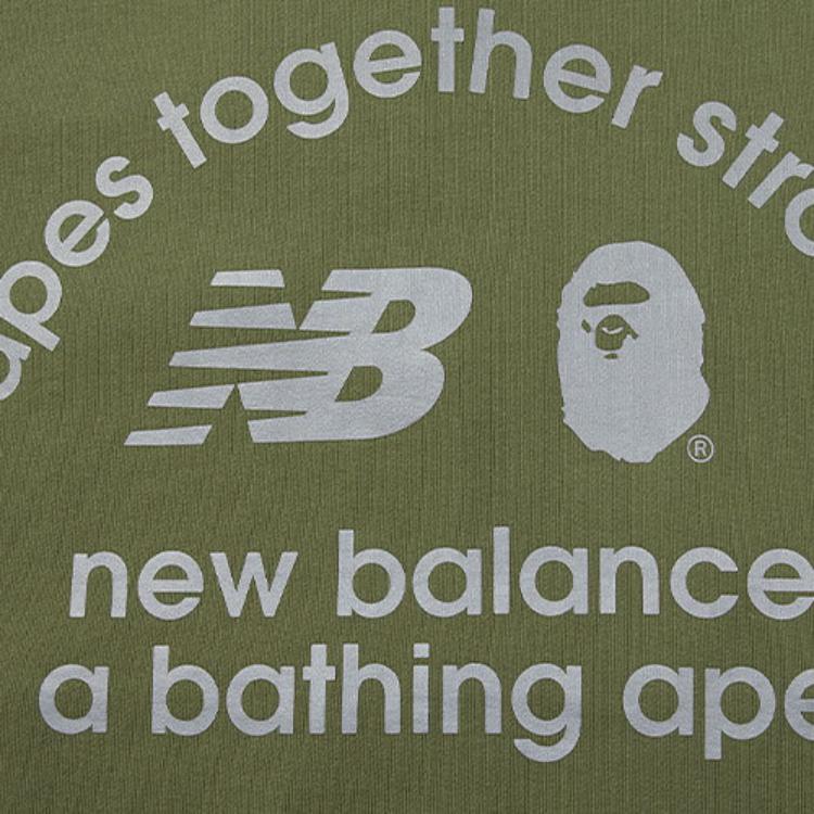 Мужская худи New Balance New Balance x A BATHING APE New Balance x Bape Logo (зеленый) — фото 5