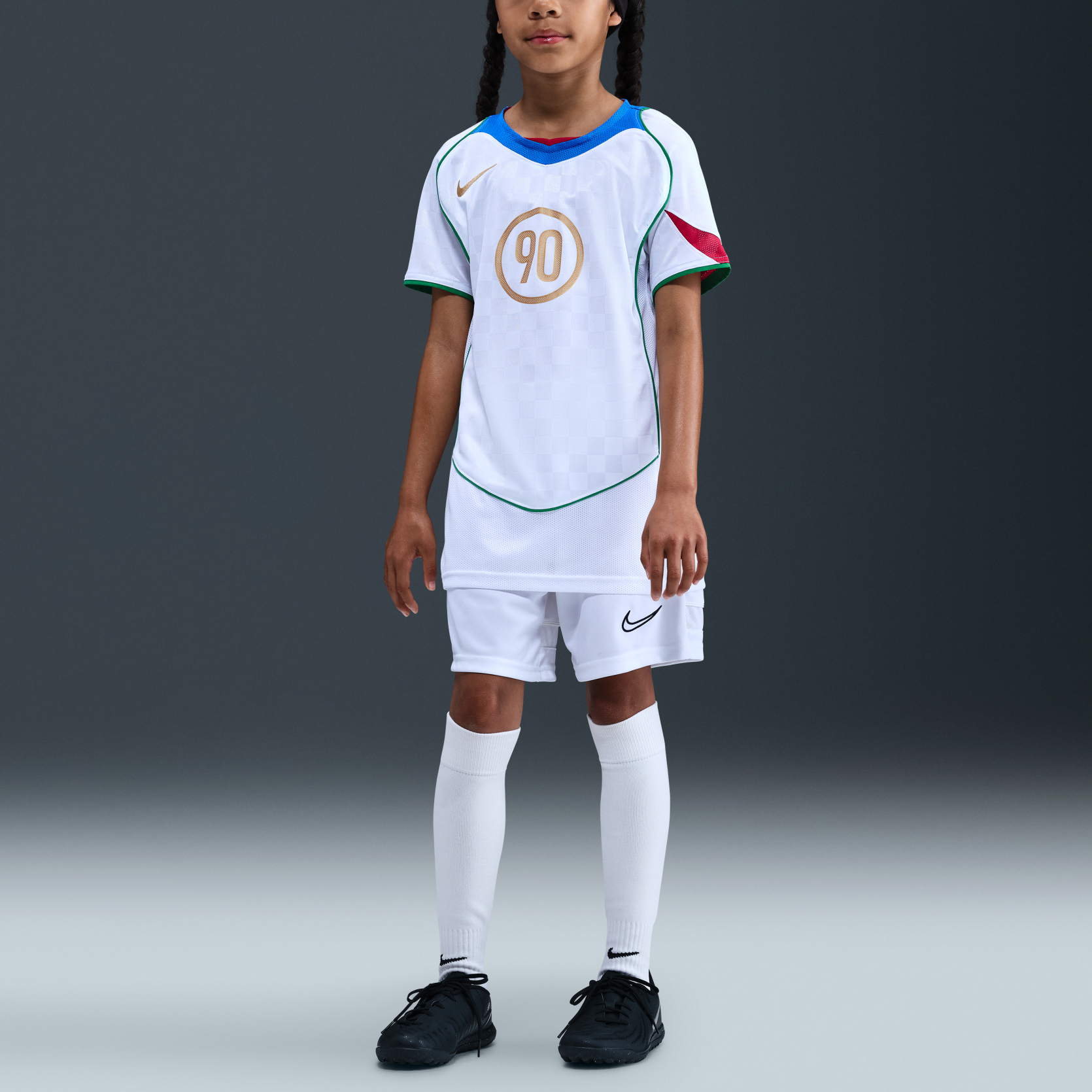 Мужская футболка Nike Dri-Fit T90 Energy Training Jersey 2 V (белая) — фото 3