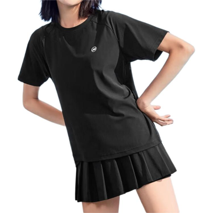 Skechers Raglan Sleeve T Shirt Women’s Carbon Black