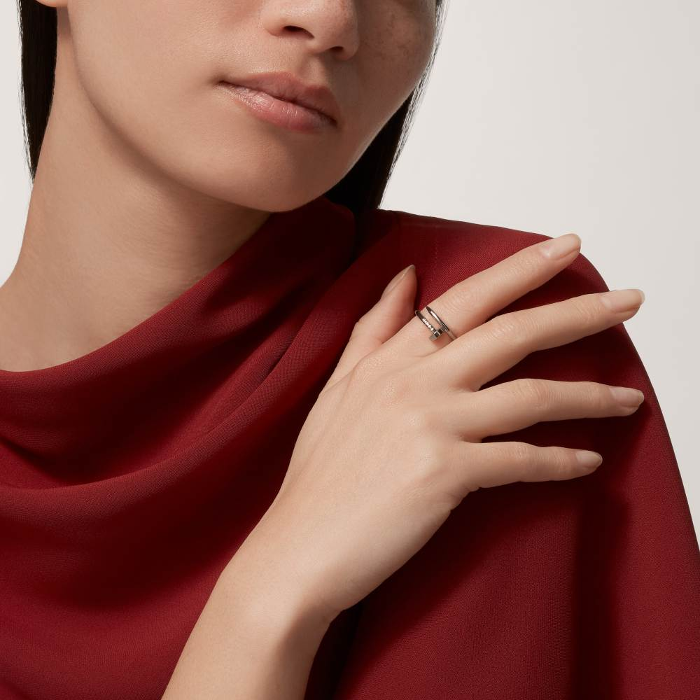 Кольцо Cartier JUSTE UN CLOU Small (бело-золотое) — Бело-золотой — фото 5