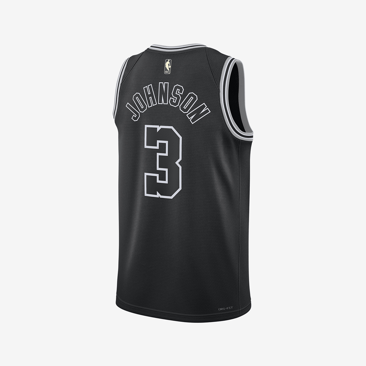 Nike Basketball Jerseys Men’s Black Moderate Straight Fit