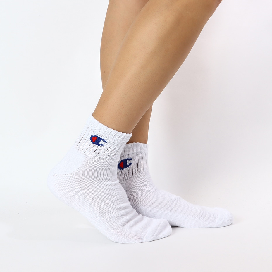 Champion SS24 Crew Socks Men’s 3 Pack White