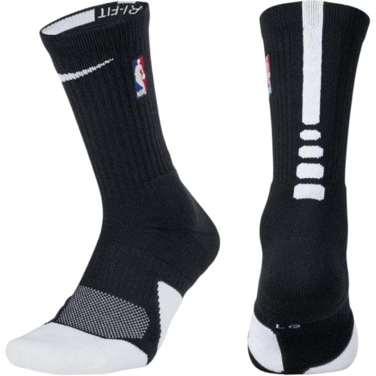 Nike x NBA Crew Socks Unisex 1 Pack Black White