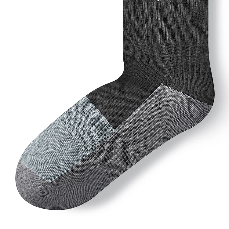 Skechers Sports League Collection Crew Socks Unisex 2 Pack Denim Gray/Black